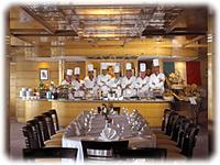 A dining room on one of our Nile Cruise boats all with top class chiefs.